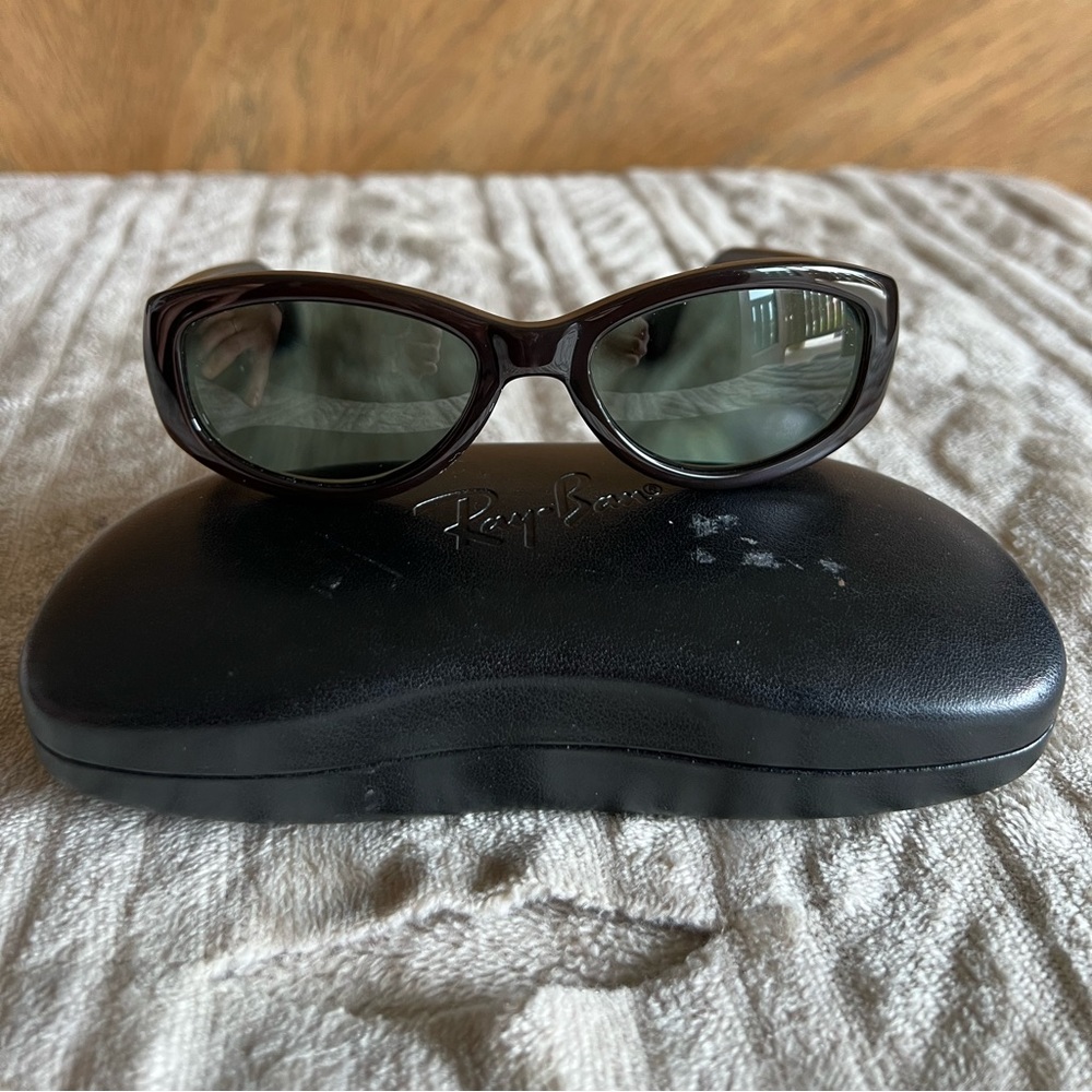 Ray Ban RB 4135 714/13 Oval  Brown Sunglasses 3N prescription attached